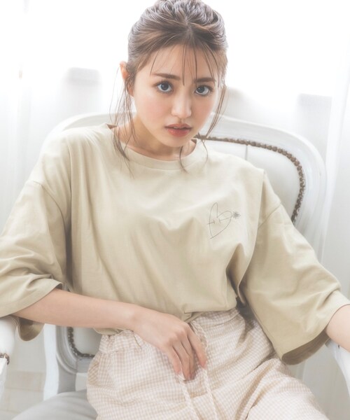 KOL ME BABY（コルミーベイビー）の「◆Angel Dust T-sh（Tシャツ/カットソー・レディース・チャコールグレー/サックスブルー/ホワイト系8/ホワイト系9/ホワイト系その他・00）」の7枚目の写真