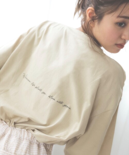 KOL ME BABY（コルミーベイビー）の「◆Angel Dust T-sh（Tシャツ/カットソー・レディース・チャコールグレー/サックスブルー/ホワイト系8/ホワイト系9/ホワイト系その他・00）」の9枚目の写真