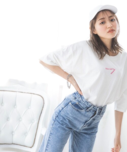 KOL ME BABY（コルミーベイビー）の「◆Angel Dust T-sh（Tシャツ/カットソー・レディース・チャコールグレー/サックスブルー/ホワイト系8/ホワイト系9/ホワイト系その他・00）」の17枚目の写真