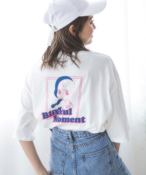 KOL ME BABY（コルミーベイビー）の「◆Angel Dust T-sh（Tシャツ/カットソー・レディース・チャコールグレー/サックスブルー/ホワイト系8/ホワイト系9/ホワイト系その他・00）」の21枚目の写真