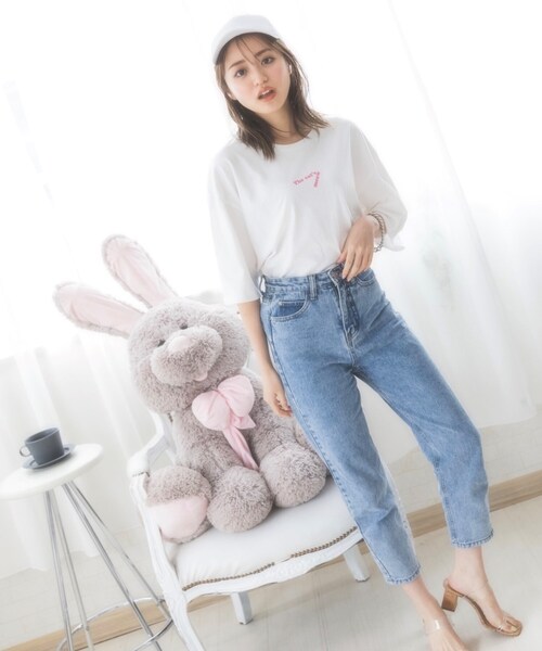 KOL ME BABY（コルミーベイビー）の「◆Angel Dust T-sh（Tシャツ/カットソー・レディース・チャコールグレー/サックスブルー/ホワイト系8/ホワイト系9/ホワイト系その他・00）」の22枚目の写真