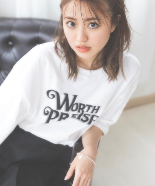 KOL ME BABY（コルミーベイビー）の「◆Angel Dust T-sh（Tシャツ/カットソー・レディース・チャコールグレー/サックスブルー/ホワイト系8/ホワイト系9/ホワイト系その他・00）」の3枚目の写真