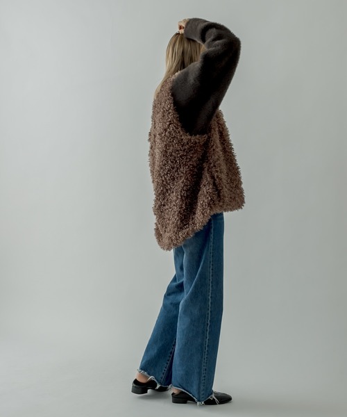 mystic（ミスティック）の「カットオフワイドフレアデニム（デニムパンツ・レディース・ブルー/ブラック/ブルー系その他・2/0/1）」の17枚目の写真