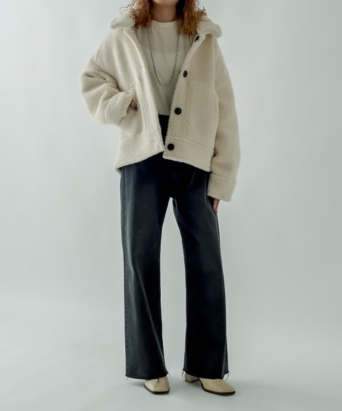 mystic（ミスティック）の「カットオフワイドフレアデニム（デニムパンツ・レディース・ブルー/ブラック/ブルー系その他・2/0/1）」の14枚目の写真