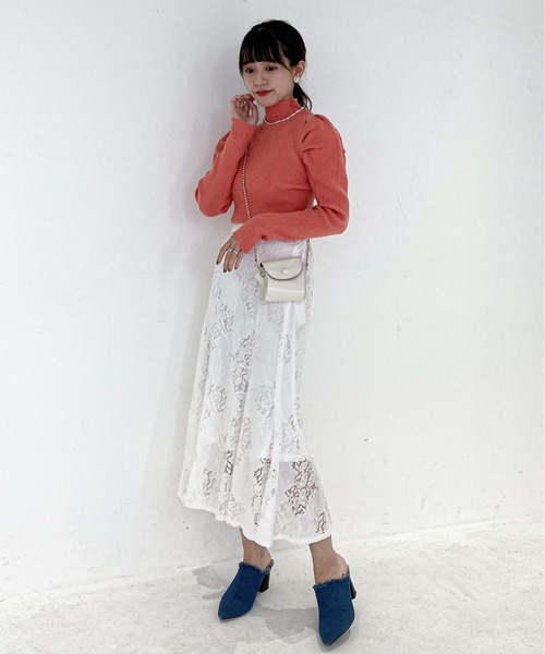 EPIMI E'PIMMY（エピミエピミー）の「レースマーメイドスカート（スカート・レディース・ブルー/ベージュ/オフホワイト/ブラック・MEDIUM）」の5枚目の写真