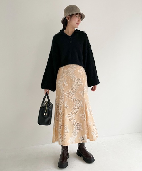 EPIMI E'PIMMY（エピミエピミー）の「レースマーメイドスカート（スカート・レディース・ブルー/ベージュ/オフホワイト/ブラック・MEDIUM）」の22枚目の写真