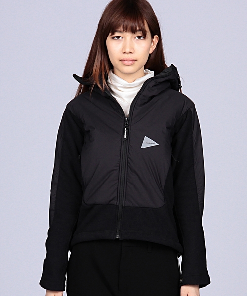 EN ROUTE（アンルート）の「and wander fleece jacket／ジャケット（ダウンジャケット/コート・レディース・ブラック・1）」の3枚目の写真