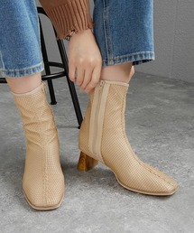 minia | レイヤードメッシュブーツ/ショートブーツ　◆(ブーツ)