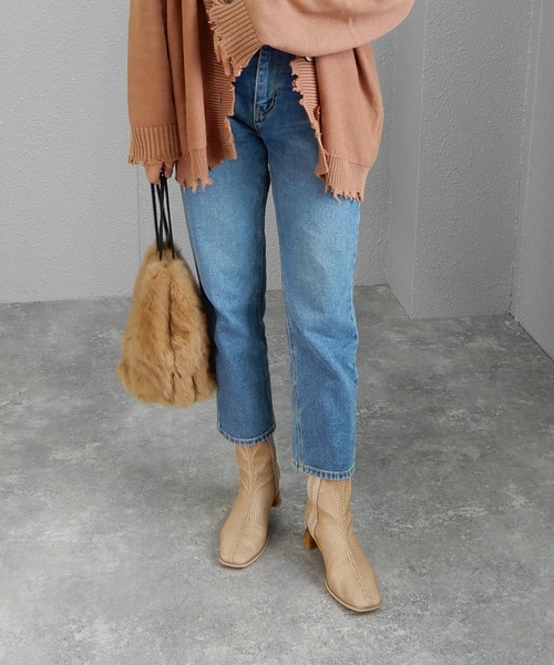 minia(ミニア)の「レイヤードメッシュブーツ/ショートブーツ ◆(ブーツ・レディース・ブラック/ベージュ・LL/S/M/L)」の19枚目の写真