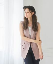 MAJESTIC LEGON | ノースリーブテーラージャケット(シャツ/ブラウス)