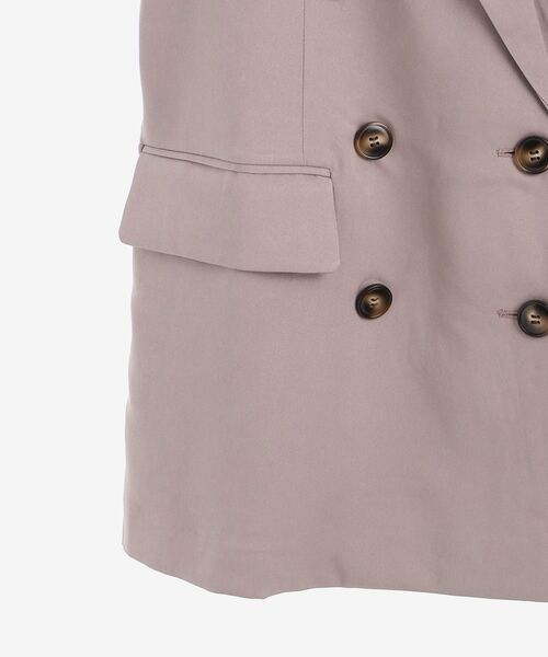 MAJESTIC LEGON（マジェスティックレゴン）の「ノースリーブテーラージャケット（シャツ/ブラウス・レディース・アイボリー/モカ・MEDIUM）」の13枚目の写真