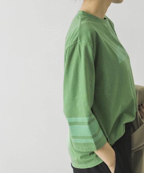 URBAN RESEARCH（アーバンリサーチ）の「FOOTBALLカットソー（Tシャツ/カットソー・レディース・ピンク/グリーン/オートミール・FREE）」の15枚目の写真