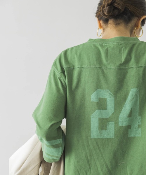 URBAN RESEARCH（アーバンリサーチ）の「FOOTBALLカットソー（Tシャツ/カットソー・レディース・ピンク/グリーン/オートミール・FREE）」の12枚目の写真