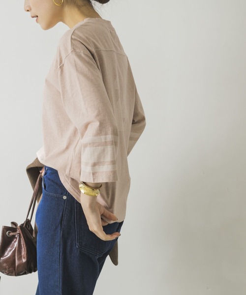 URBAN RESEARCH（アーバンリサーチ）の「FOOTBALLカットソー（Tシャツ/カットソー・レディース・ピンク/グリーン/オートミール・FREE）」の21枚目の写真