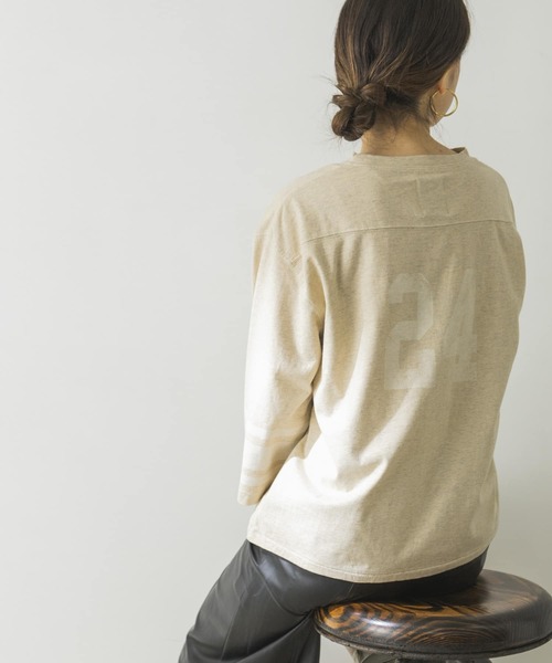 URBAN RESEARCH（アーバンリサーチ）の「FOOTBALLカットソー（Tシャツ/カットソー・レディース・ピンク/グリーン/オートミール・FREE）」の22枚目の写真