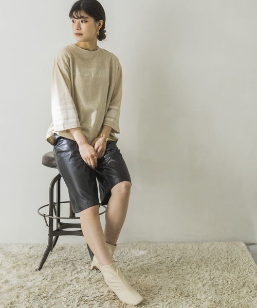 URBAN RESEARCH（アーバンリサーチ）の「FOOTBALLカットソー（Tシャツ/カットソー・レディース・ピンク/グリーン/オートミール・FREE）」の19枚目の写真