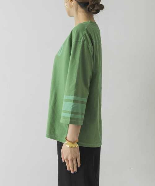 URBAN RESEARCH（アーバンリサーチ）の「FOOTBALLカットソー（Tシャツ/カットソー・レディース・ピンク/グリーン/オートミール・FREE）」の10枚目の写真