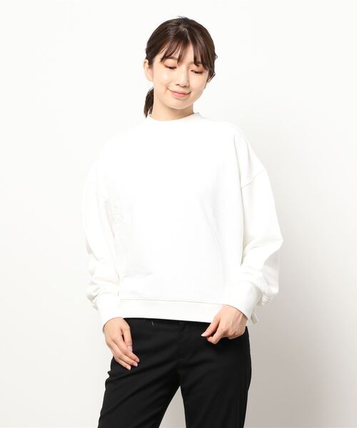 SCOTCH&SODA（スコッチアンドソーダ）の「【SCOTCH & SODA】カットソー（Tシャツ/カットソー・レディース・オフホワイト/ダークラベンダー・2）」の2枚目の写真