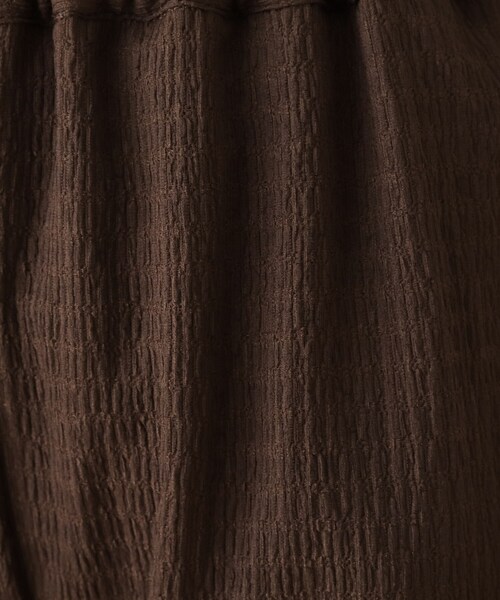 SHOO・LA・RUE(シューラルー)の「◆シャーリングサッカーワイドパンツ(その他パンツ・レディース・ピンク系/ブラック/ダークブラウン・00)」の9枚目の写真