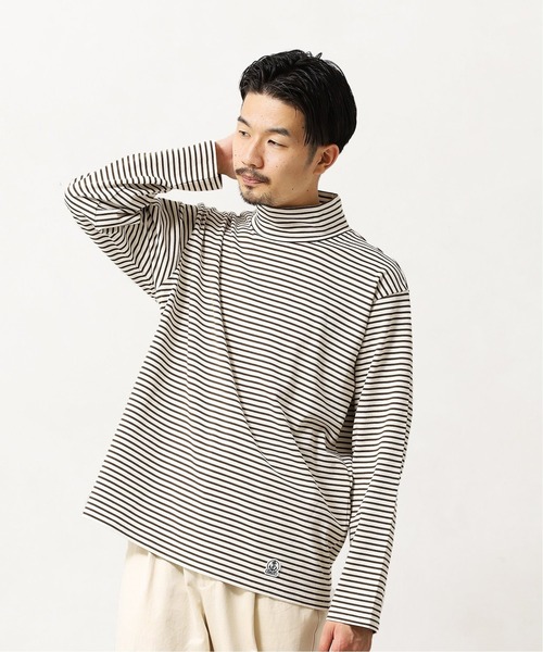 FIDELITY（フィデリティ）の「◆【FIDELITY / フィデリティ】バスクボーダーモックネック（Tシャツ/カットソー・メンズ・ホワイト/ブラウン/カーキ・MEDIUM/LARGE）」の21枚目の写真