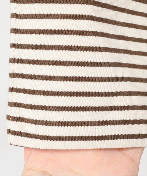 FIDELITY（フィデリティ）の「◆【FIDELITY / フィデリティ】バスクボーダーモックネック（Tシャツ/カットソー・メンズ・ホワイト/ブラウン/カーキ・MEDIUM/LARGE）」の15枚目の写真