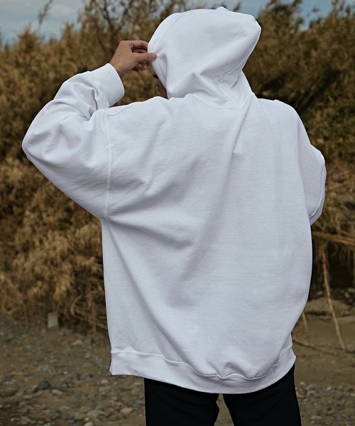 GILDAN(ギルダン)の「ヘビーブレンド 8.0oz フーディー プルオーバー(パーカー・メンズ・ホワイト/レッド/カーキ/マルーン/グレー/ブラック/ネイビー/ピンク・SMALL/MEDIUM/LARGE/X-LARGE/XX-LARGE)」の14枚目の写真