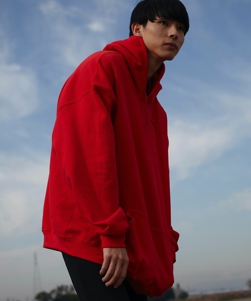 GILDAN(ギルダン)の「ヘビーブレンド 8.0oz フーディー プルオーバー(パーカー・メンズ・ホワイト/レッド/カーキ/マルーン/グレー/ブラック/ネイビー/ピンク・SMALL/MEDIUM/LARGE/X-LARGE/XX-LARGE)」の17枚目の写真