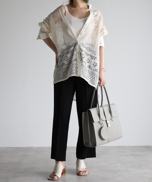 GUSCIO(グッシオ)の「【グッシオ ゴールドラベル】エレガンストートバッグ オンオフ兼用 ビジネストート PC/A4対応(ビジネスバッグ・レディース・ブラック/ベージュ/グレー/ブルー/グリーン/モスグリーン/ダークブラウン/オレンジ系・FREE)」の21枚目の写真