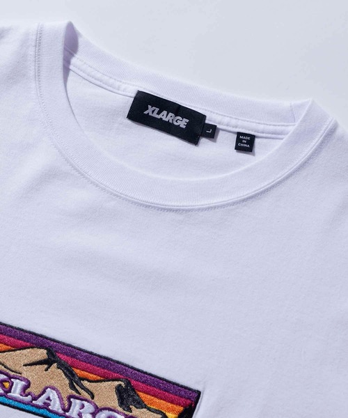 XLARGE（エクストララージ）の「MOUNTAIN LOGO L/S TEE（Tシャツ/カットソー・メンズ・ホワイト/ブラック/ライトパープル・S/M/L/XL）」の8枚目の写真