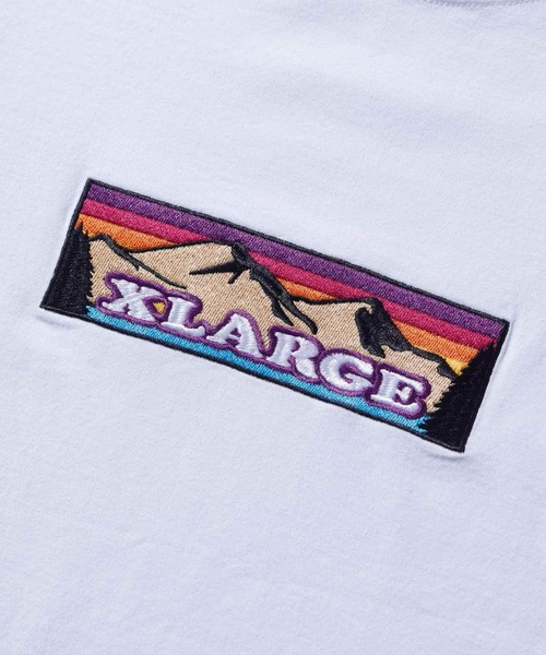 XLARGE（エクストララージ）の「MOUNTAIN LOGO L/S TEE（Tシャツ/カットソー・メンズ・ホワイト/ブラック/ライトパープル・S/M/L/XL）」の9枚目の写真