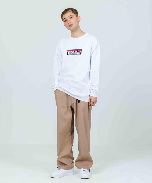 XLARGE（エクストララージ）の「MOUNTAIN LOGO L/S TEE（Tシャツ/カットソー・メンズ・ホワイト/ブラック/ライトパープル・S/M/L/XL）」の12枚目の写真