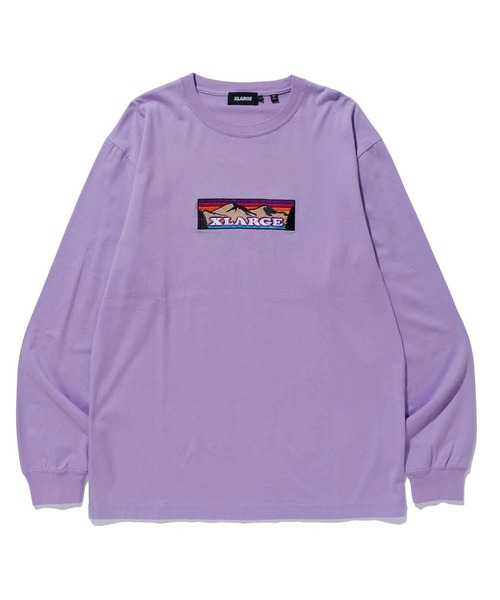 XLARGE（エクストララージ）の「MOUNTAIN LOGO L/S TEE（Tシャツ/カットソー・メンズ・ホワイト/ブラック/ライトパープル・S/M/L/XL）」の18枚目の写真