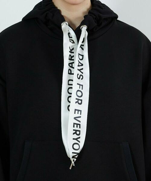 FRAPBOIS（フラボア）の「PARK リボンパーカー（パーカー・レディース・ブラック/グレー・1/2）」の11枚目の写真