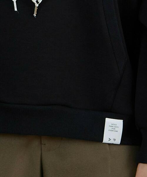 FRAPBOIS（フラボア）の「PARK リボンパーカー（パーカー・レディース・ブラック/グレー・1/2）」の12枚目の写真