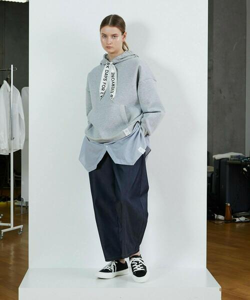 FRAPBOIS（フラボア）の「PARK リボンパーカー（パーカー・レディース・ブラック/グレー・1/2）」の14枚目の写真