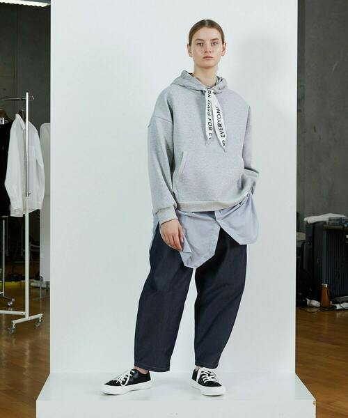 FRAPBOIS（フラボア）の「PARK リボンパーカー（パーカー・レディース・ブラック/グレー・1/2）」の16枚目の写真