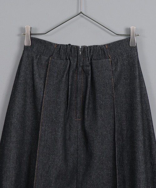 &g'aime（アンジェム）の「【&g’aime】デニムレイヤードスカート（デニムスカート・レディース・ライトグレー/ブラック/カーキ・FREE）」の14枚目の写真