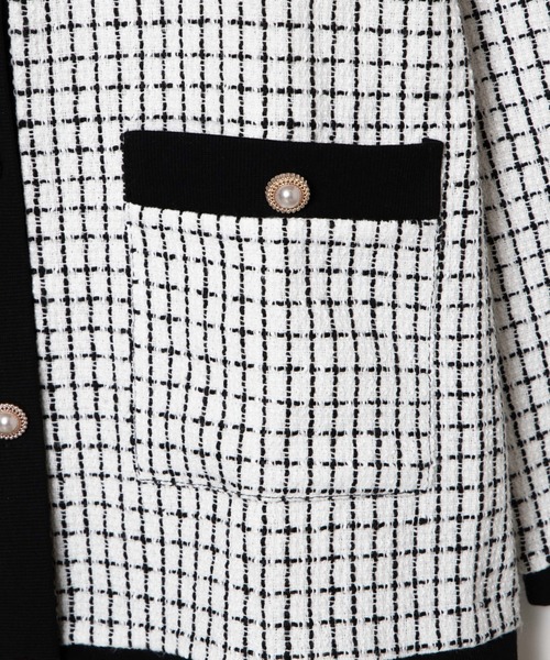 WEGO(ウィゴー)の「WEGO/レトロBIGカーデ(その他トップス・レディース・ホワイト・FREE)」の6枚目の写真