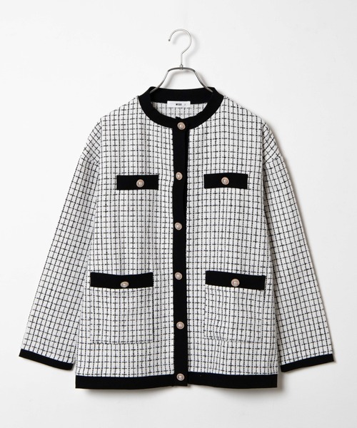 WEGO(ウィゴー)の「WEGO/レトロBIGカーデ(その他トップス・レディース・ホワイト・FREE)」の13枚目の写真