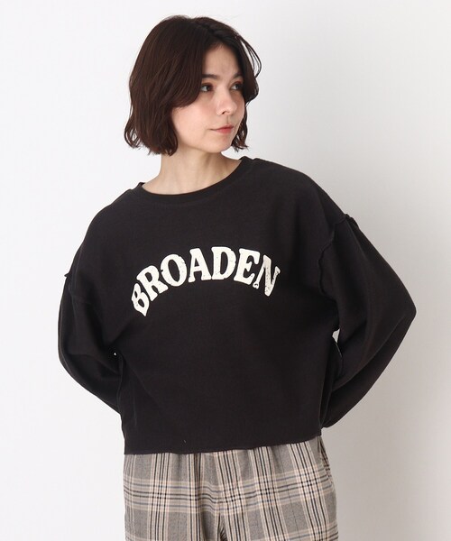 Cutie Blonde（キューティーブロンド）の「◆【S-L】ウラケ裏使いロゴプルオーバージャージ（スウェット・レディース・キャメル/ブルー/グレー系その他・02/01/03）」の2枚目の写真