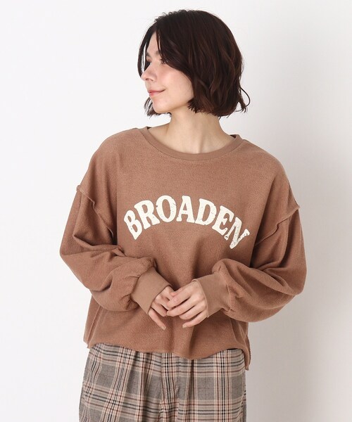 Cutie Blonde（キューティーブロンド）の「◆【S-L】ウラケ裏使いロゴプルオーバージャージ（スウェット・レディース・キャメル/ブルー/グレー系その他・02/01/03）」の3枚目の写真