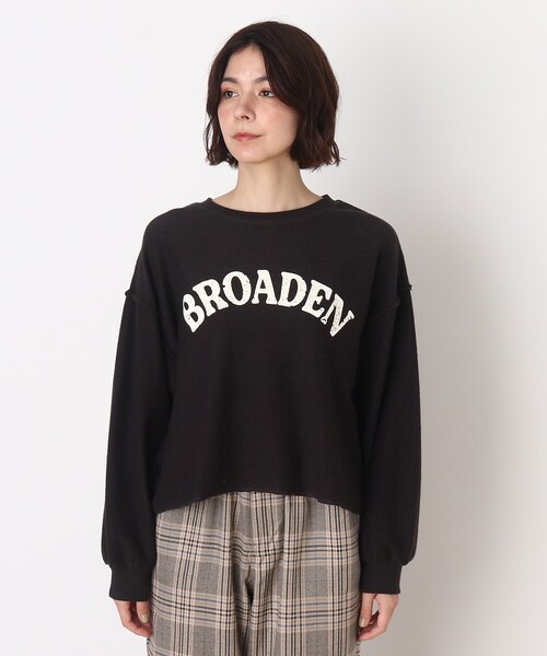 Cutie Blonde（キューティーブロンド）の「◆【S-L】ウラケ裏使いロゴプルオーバージャージ（スウェット・レディース・キャメル/ブルー/グレー系その他・02/01/03）」の4枚目の写真