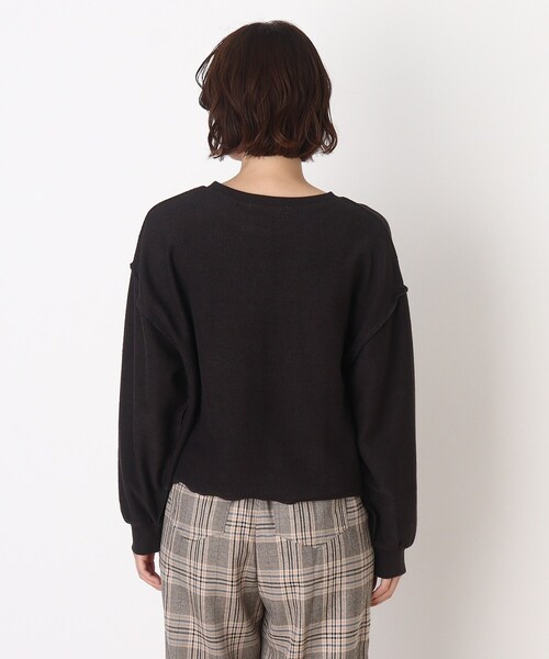 Cutie Blonde（キューティーブロンド）の「◆【S-L】ウラケ裏使いロゴプルオーバージャージ（スウェット・レディース・キャメル/ブルー/グレー系その他・02/01/03）」の6枚目の写真