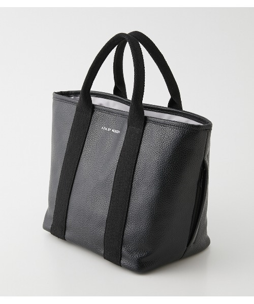 AZUL by moussy(アズールバイマウジー)の「FAUX LEATHER MINI TOTE BAG/フェイクレザーミニトートバッグ(トートバッグ・メンズ・ブラック・FREE)」の1枚目の写真