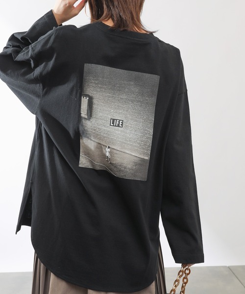 COLONY 2139（コロニートゥーワンスリーナイン）の「LIFEコラボプリント長袖Tシャツ/ロンT（Tシャツ/カットソー・レディース・ホワイト系その他2/ホワイト/ホワイト系その他/ブラック/その他35・FREE）」の5枚目の写真