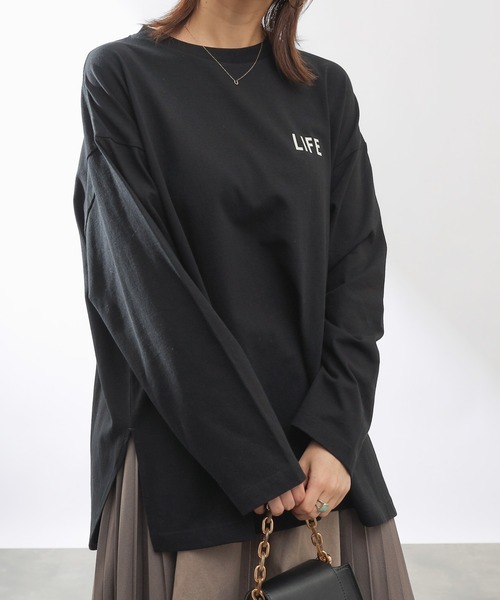 COLONY 2139（コロニートゥーワンスリーナイン）の「LIFEコラボプリント長袖Tシャツ/ロンT（Tシャツ/カットソー・レディース・ホワイト系その他2/ホワイト/ホワイト系その他/ブラック/その他35・FREE）」の20枚目の写真