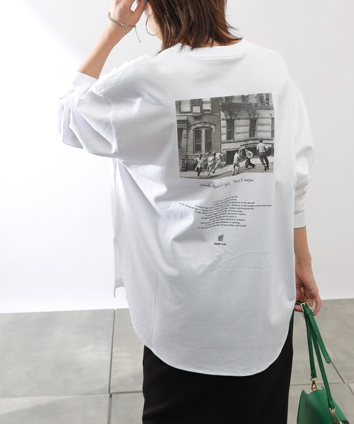 COLONY 2139（コロニートゥーワンスリーナイン）の「LIFEコラボプリント長袖Tシャツ/ロンT（Tシャツ/カットソー・レディース・ホワイト系その他2/ホワイト/ホワイト系その他/ブラック/その他35・FREE）」の6枚目の写真