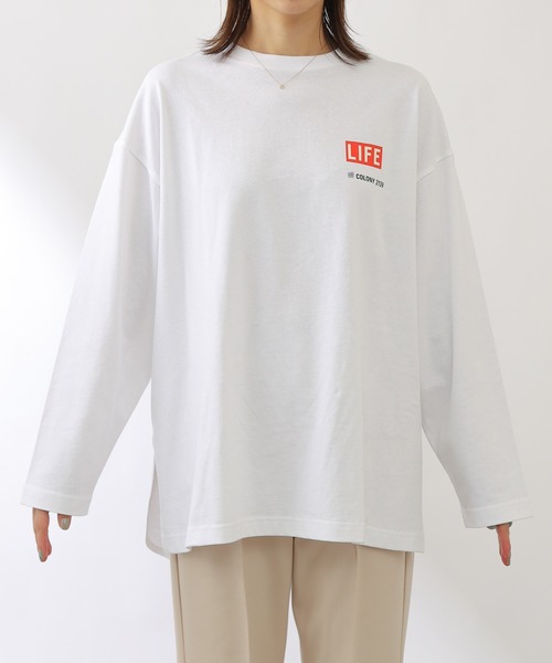 COLONY 2139（コロニートゥーワンスリーナイン）の「LIFEコラボプリント長袖Tシャツ/ロンT（Tシャツ/カットソー・レディース・ホワイト系その他2/ホワイト/ホワイト系その他/ブラック/その他35・FREE）」の22枚目の写真