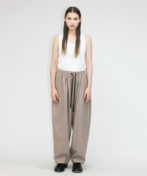 my beautiful landlet(マイビューティフルランドレット)の「【my beautiful landlet】 wool flannel back warp pants(その他パンツ・メンズ・ブラウン/ベージュ/ブラック・1/0)」の13枚目の写真