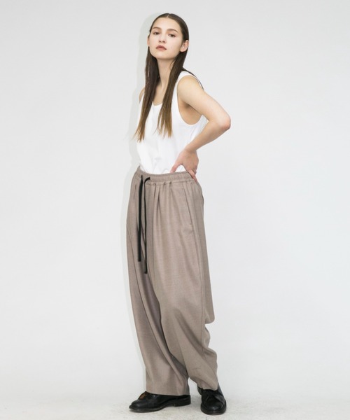 my beautiful landlet(マイビューティフルランドレット)の「【my beautiful landlet】 wool flannel back warp pants(その他パンツ・メンズ・ブラウン/ベージュ/ブラック・1/0)」の12枚目の写真